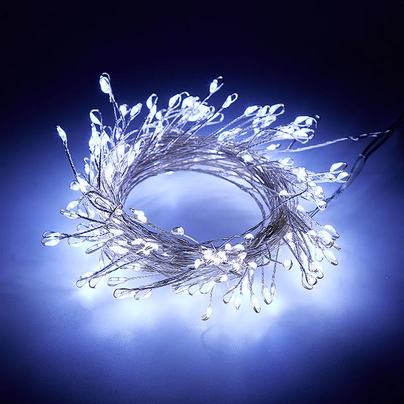 USB LED Firecracker String Lights – 3M / 6M / 9M with Remote Control