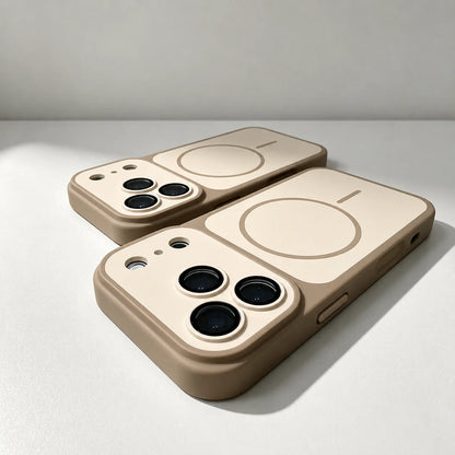 Matte Armor Magnetic Wireless Charging Phone Case For iPhone 18 17 16 15 Pro Max 14 12 13 11 Pro Case Magsafe Shockproof Cover