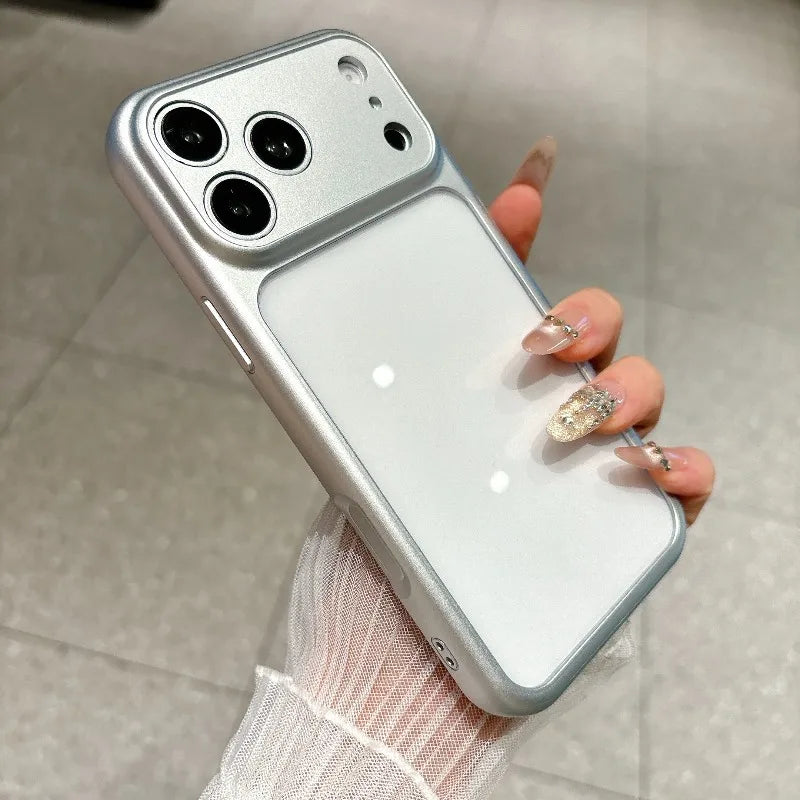 Silicone Camera Touch Buttons Crystal Clear Case for IPhone 18 16 15 14 13 Pro Max 17 Air Candy Lens Protection Shockproof Cover