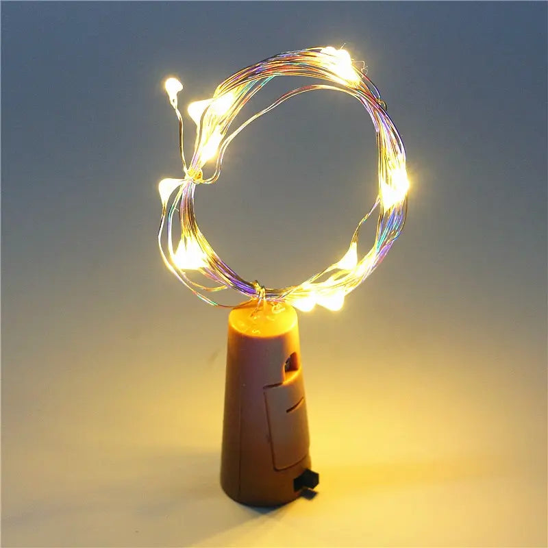 Bar LED Wine Bottle Cork String Lights (2M)