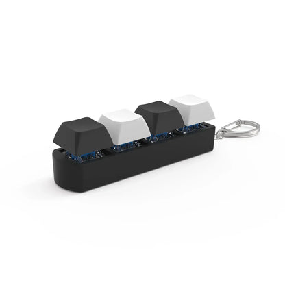 4Keys Finger Button Anti-stress Toys Mechanical Keyboard Keycaps Office Decompression Calming Keychain Gifts for Children Adults - Urbizia