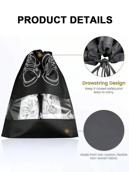 5-Pcs Waterproof Shoe Storage Travel Bags Set