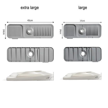 Kitchen Silicone Sink Faucet Splash Pad Splash Catcher Countertop Protector Mat Draining Pad Drainage Drying Pad Kitchen Gadgets