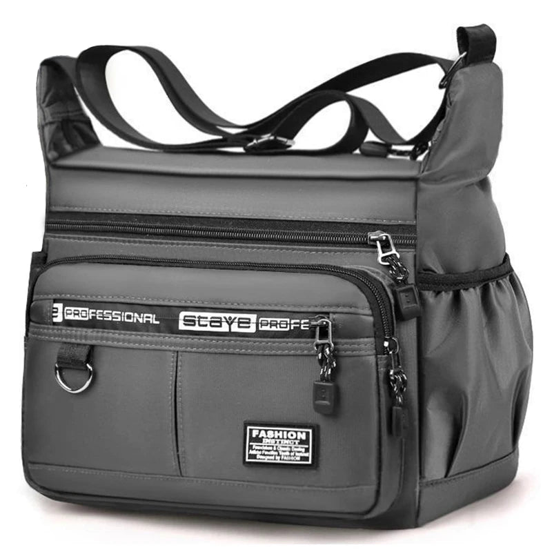 Durable Multi-Pocket Business Bag Shoulder Bag for Men And Women Casual Business Handbag with Multiple Compartments