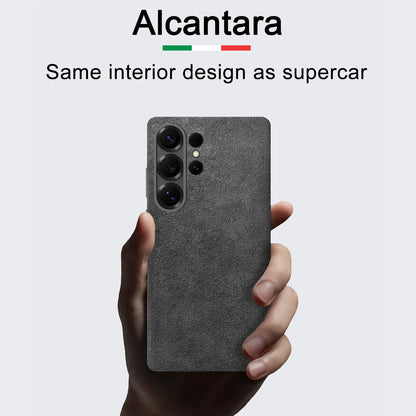 Italy Alcantara Case for Samsung Galaxy S26 Ultra Plus S26+ with Magsafe Luxury Leather Cover Magnetic Phone Back Cases