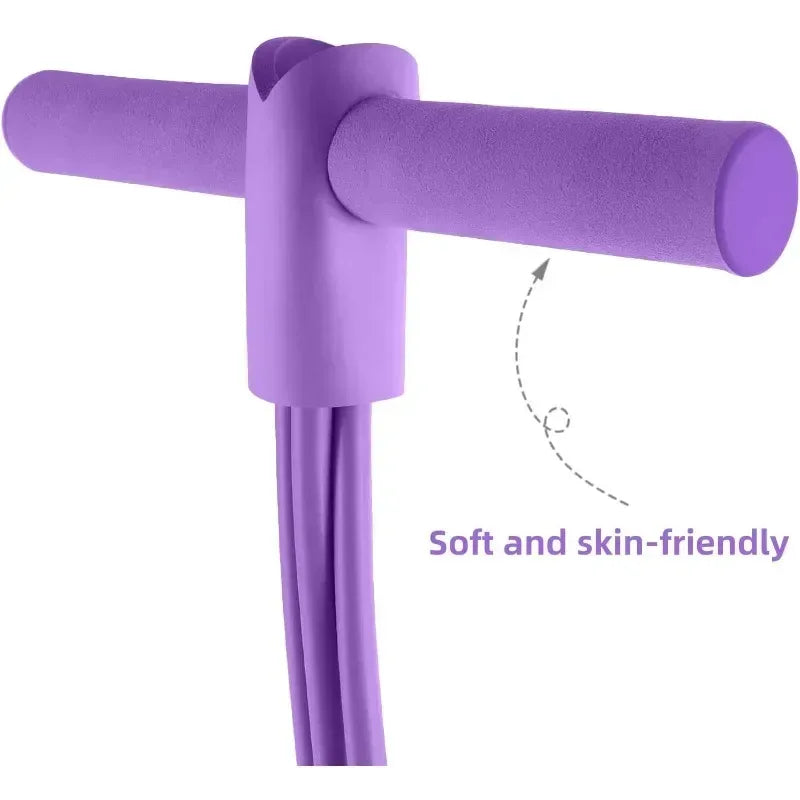 4-Level Resistance Band Tensioner with Non-Slip Handles - Home Fitness Equipment for Abdominal Muscle Training Yoga Abdominal - Urbizia