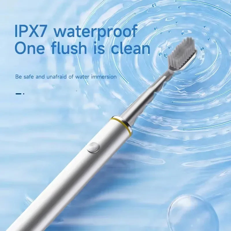 Electric Toothbrush Mental Thin Brush Body Specially for Women Pure Wisdom Beauty Soft DuPont Bristle - Urbizia