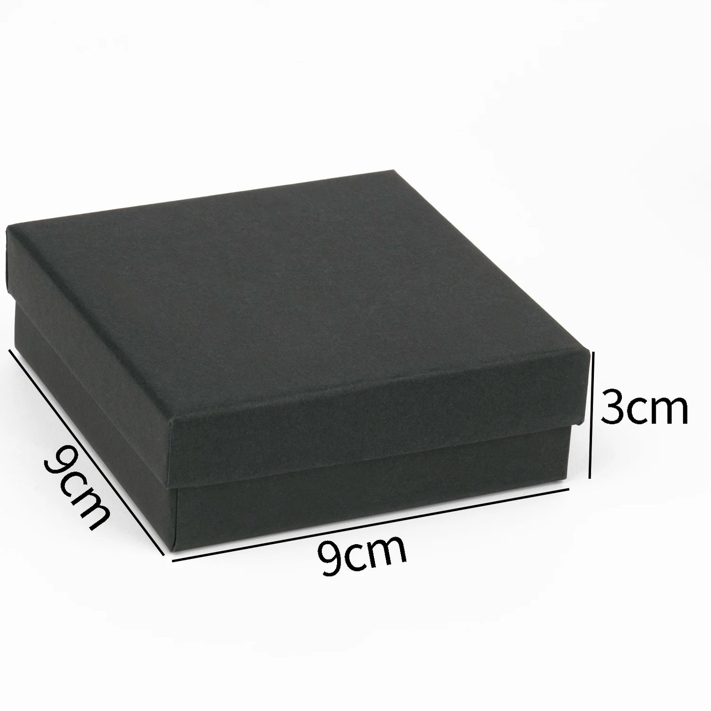 1PCS Black Square Jewelry Display Gifts Box Organizer Engagement for Ring Earring Brooch Necklace Bracelet Packaging Boxes