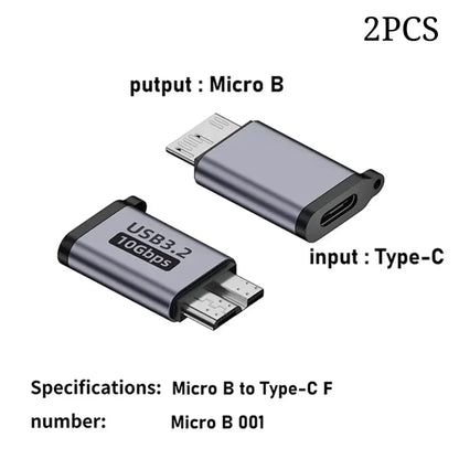 USB 3.0 Micro B to Type-C OTG Adapter High Speed
