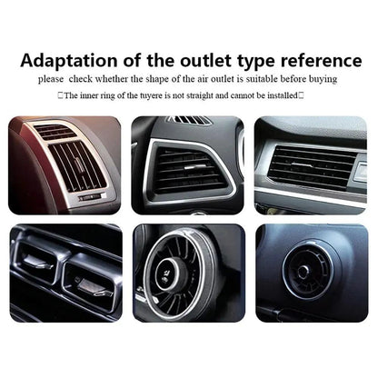 Car AC Outlet U-Shape Trim Strips & Door Edge Protector – 10pcs