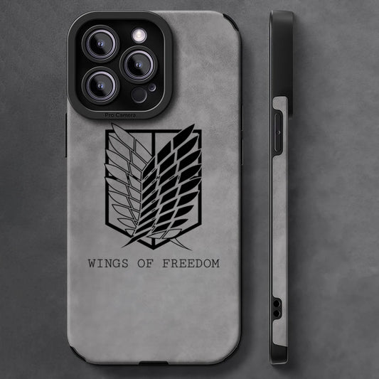 Potdemiel Attack on Titan iPhone Case – Lambskin Shockproof