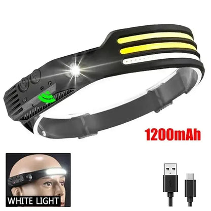 COB LED USB Rechargeable Headlamp - Urbizia