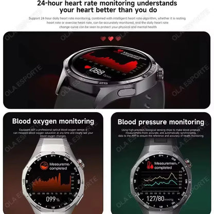 New Watch 5 Smart Watch 5 Pro Men HD AMOLED Screen GPS Heart rate Bluetooth Call IP68 Waterproof Man Smartwatch Holiday Gifts - Urbizia