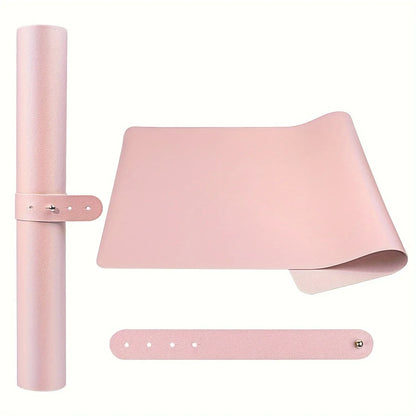 Nail Art Table Mat Foldable Hand Rest Pad For Nail Armrest Cushion Waterproof Scratch Dirt Resistant Leather Studio Desk Mat