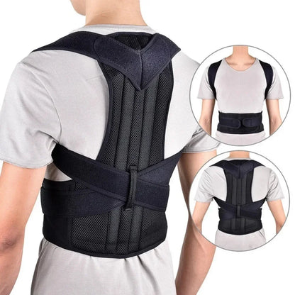 Humpback corrector for adult men, invisible straight back posture belt, corrects spine, improves round shoulder and back