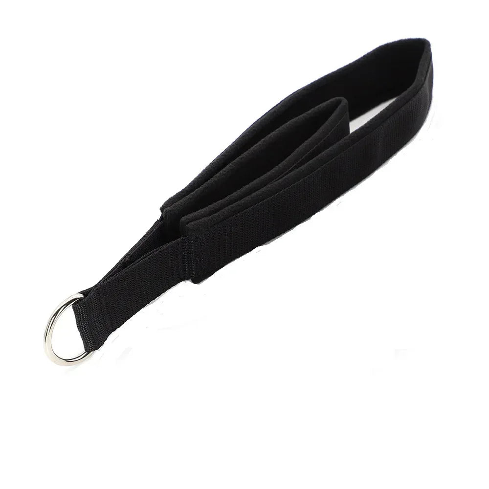 Double Ring Elastic Yoga Pilates Bed Exercise Accessory Ankle Buckle Pilates Stretch Strap Resistance Band elastic cord - Urbizia