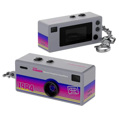 CHEGIT Thumb Keychain Camera 0.96inch Mini Action Camera Retro Support Memory Card 1080P Very Small Camcorder Video Recorder