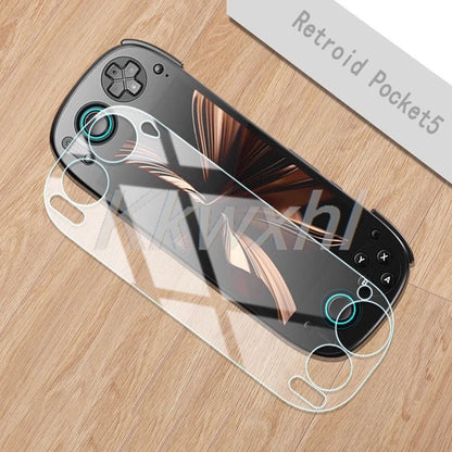2PCS FOR Retroid Pocket 5 Handheld Game Console 5.5Inch Tempered Glass ON Pocket5 9H HD Screen Protector Film Cover