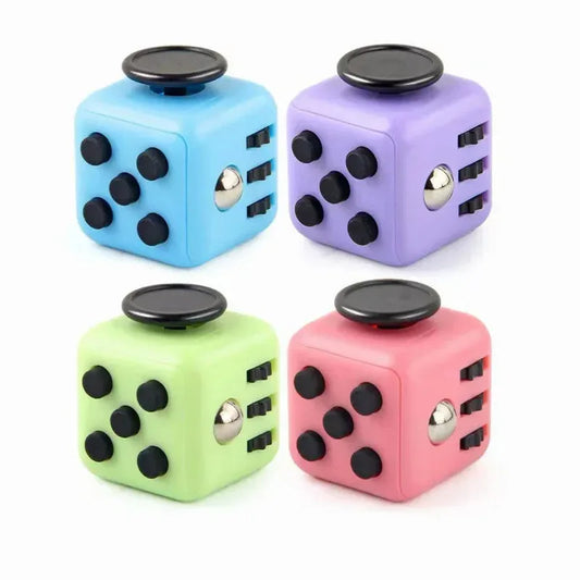 Fidget Dice Stress Relief Cube with Buttons