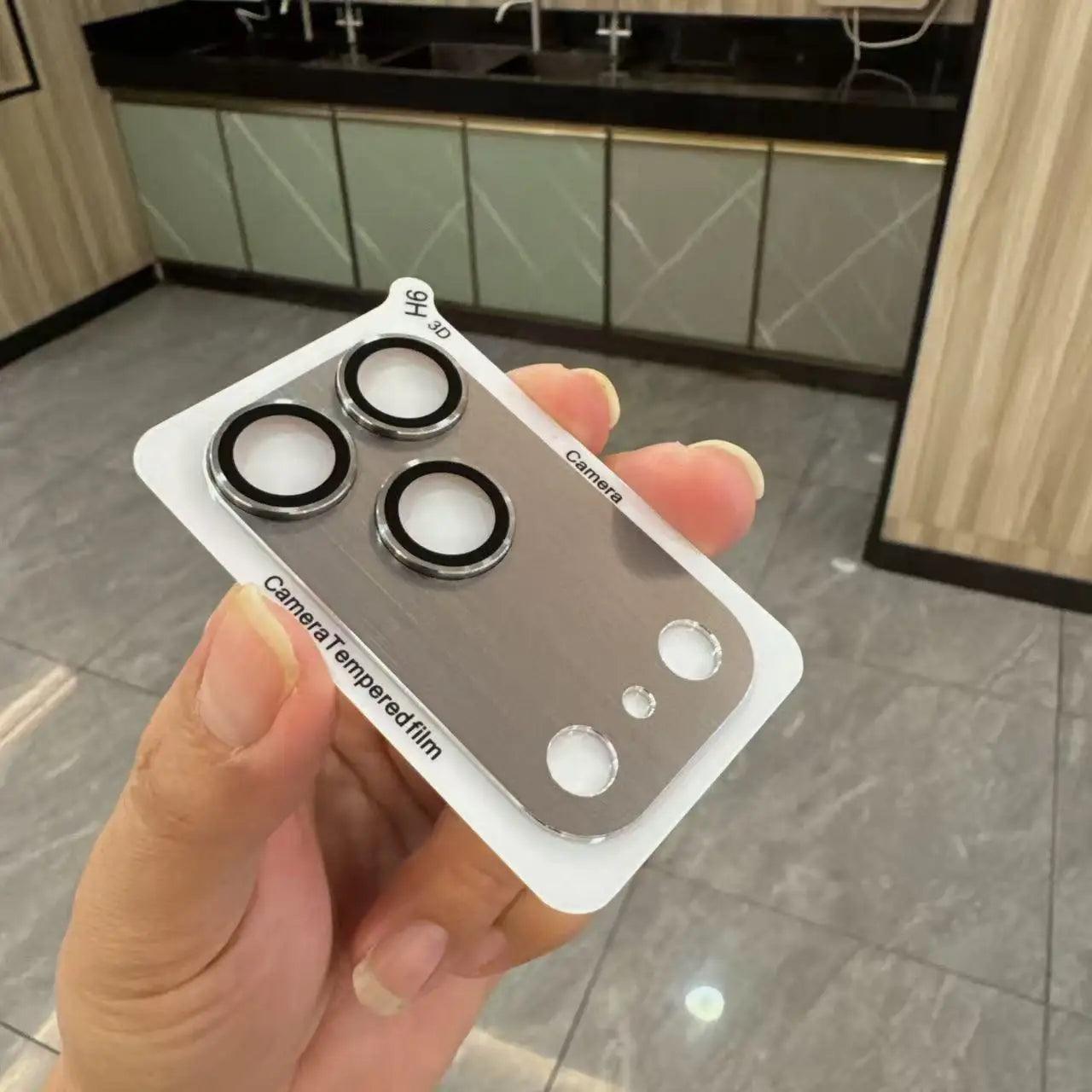 1 Set Full Cover Metal Camera Protection Glass For IPhone 17 Pro Max Lens Cover Glass