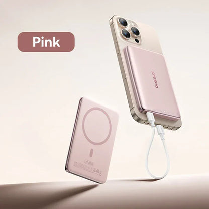 10000mAh Magnetic Power Bank 27W PD Fast Charging Slim