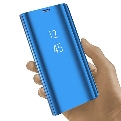 360° Full Protected Flip Mirror Phone Case For iPhone 17 16 15 14 13 11 12 Pro Max Fully Covered Standing Bracket Bumper Cover