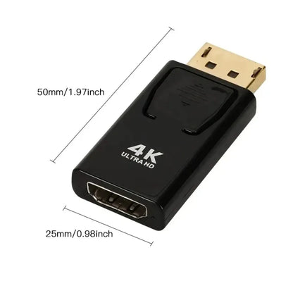 4K 30Hz/60Hz DP DisplayPort to HDMI-compatible Adapter Converter Display Port DP to HDTV Adapter Video Audio Laptop PC Laptop