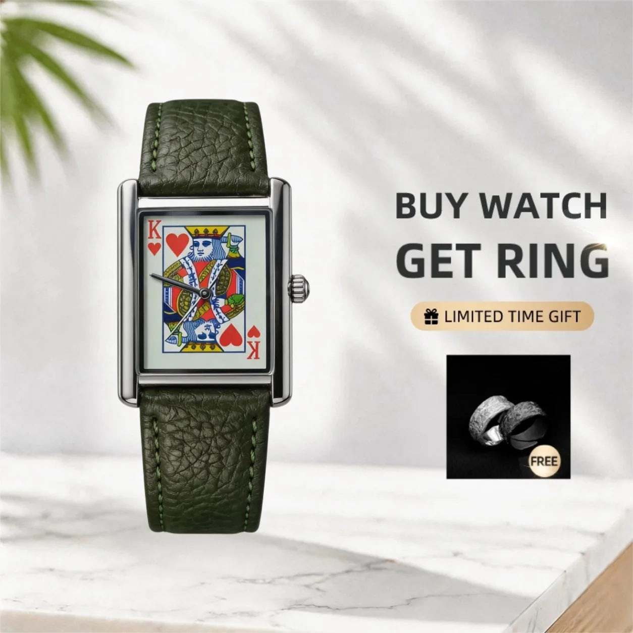 CILOA Tank Square Watch for Men, Fashionable and Casual, New Style, High Quality, Light Luxury Gift, Waterproof Quartz Watch