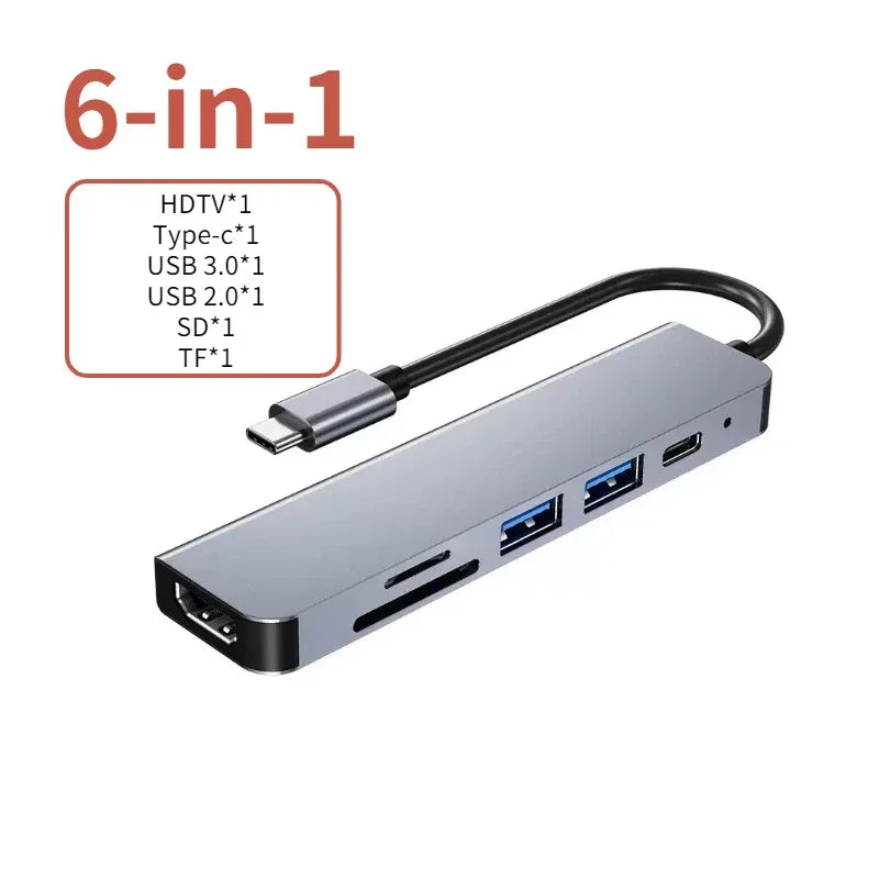 5-in-1 USB-C Hub with 4K HDMI & PD Charging