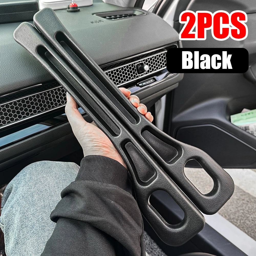 2PCS Black Car Seat Gap Filler Side Seam Plug Strip Leak-proof Filling Strip For All Car Model Wallet Phone Holder Accessories