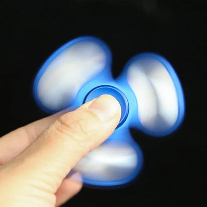 Aluminum Alloy Three Leaf Fidget Hand Spinner Metal Fidget Spinner Toy Stress Relief Toys For Adult Gifts Fidget Toys