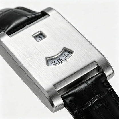 New Watch Fashionable Simple Light Luxury High End Square Watch Leather Strap for Men and Women Couple Quartz Clock Wristwatches