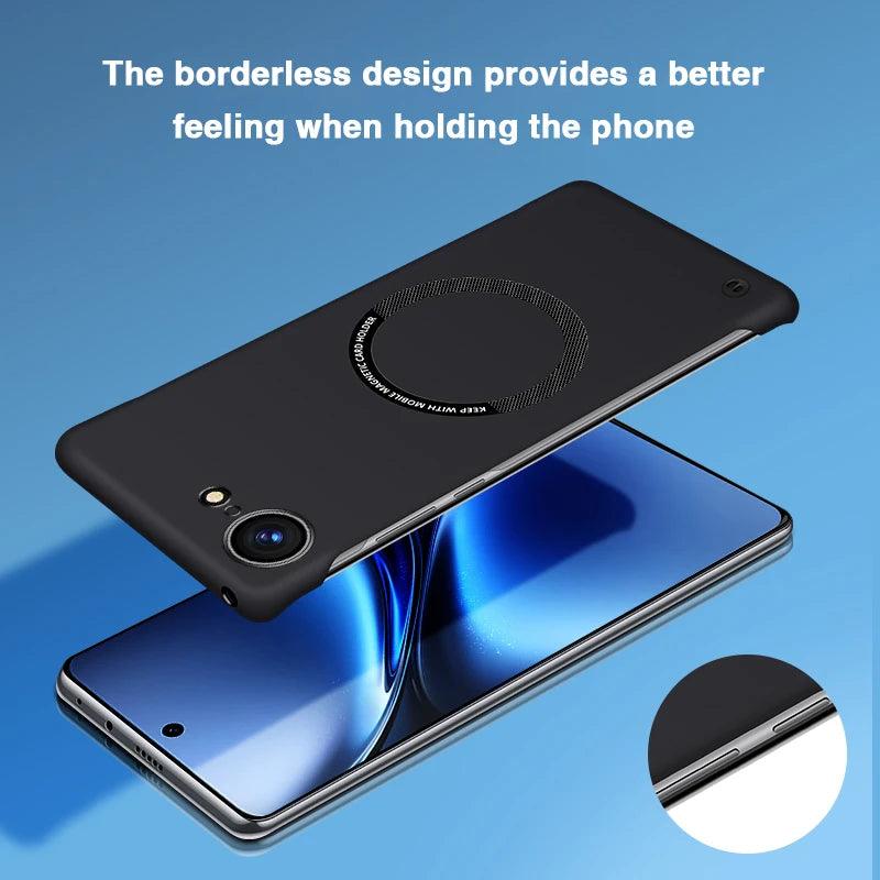 Magnetic Frameless Case for iPhone 16 Pro Max