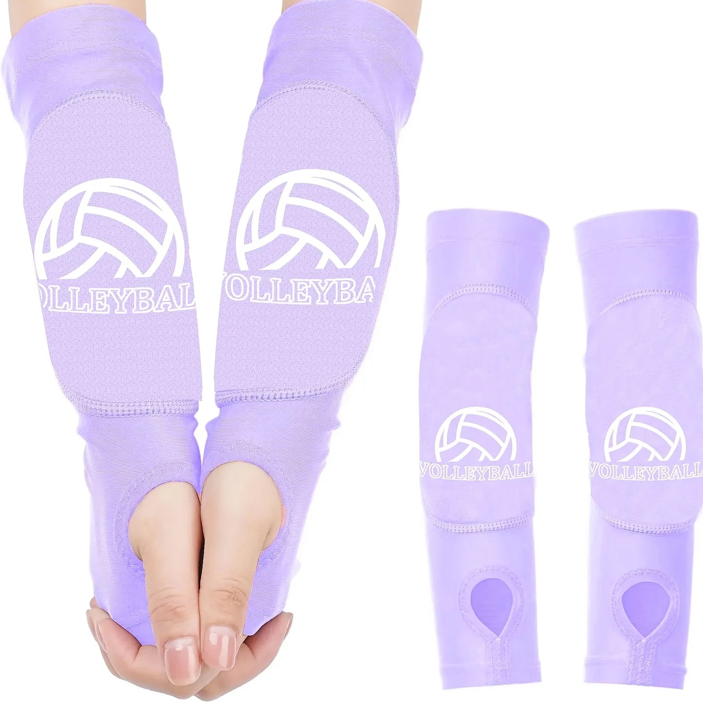 Girls Volleyball Arm Sleeves, 1 Pair Padded Volleyball Passing Sleeves with Foam Protection, Volley Ball Arm Protector for Youth