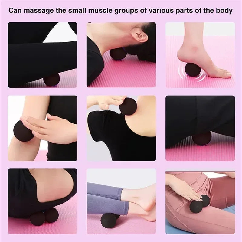 Hollow Yoga Roller Massage Peanut Ball Set EPP Fitness Foam Column For Back Pain Legs Hip Deep Tissue Stretching Muscle Relax - Urbizia