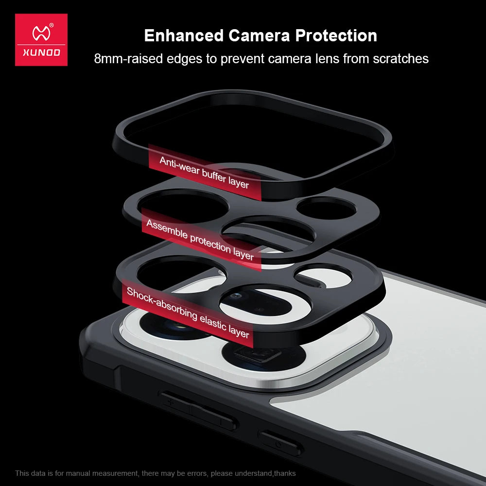 Xundd For OPPO Find X9 Ultra Case Airbag Shockproof Shell Lens Full Protection Back Matte Transparent Cover Anti-scratches