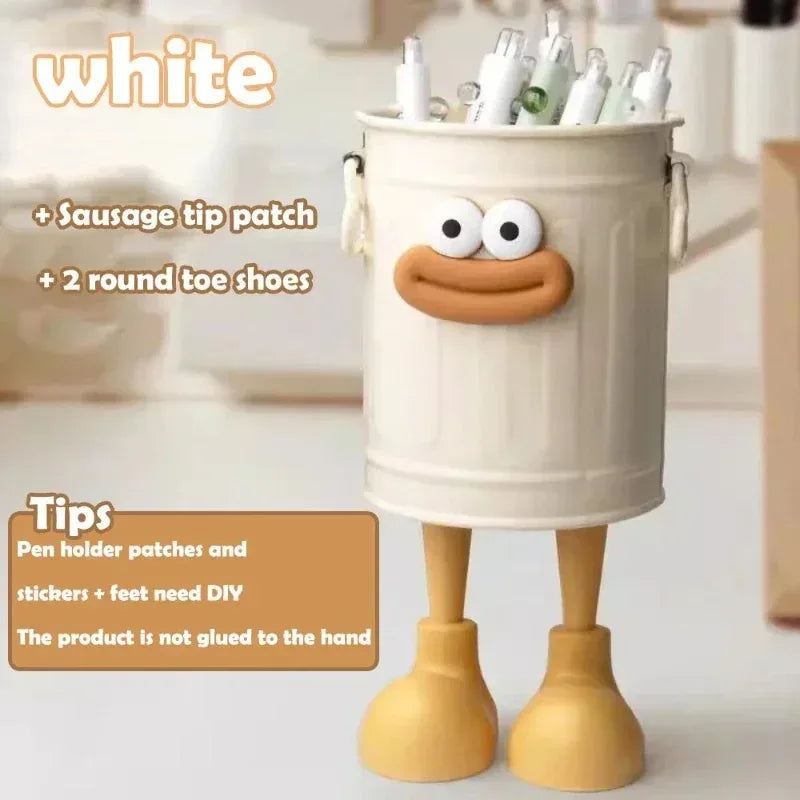 1 Pcs Cartoon Desk Organizer - Cute Stationery Storage for Pen/Pencil Office Home Study Simple Design Pen/Pencil Holder - Urbizia