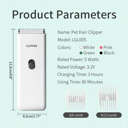 Dog Hair Clipper Electric Pet Hair Trimmer Suitable for Shaving Pet Products