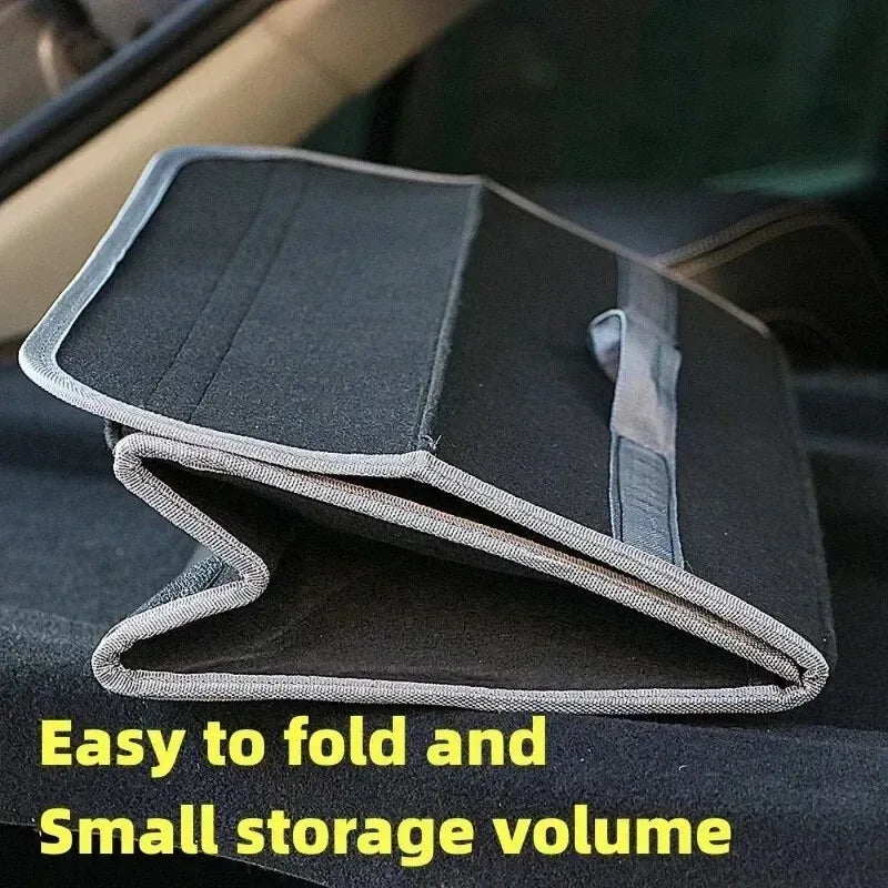 Car Trunk soft Organizer Felt Storage Box Accessories Large Anti Slip Compartment Boot Storage Organizer Tool Car Storage Bag - Urbizia