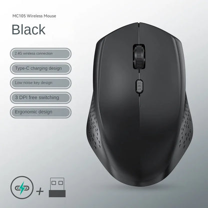 Bluetooth 5.2 Mouse 2.4G Wireless Mouse Dual-Mode Silent Mouse Rechargeable Gaming Mouse 1600DPI For Laptop Computer Win Mac OS