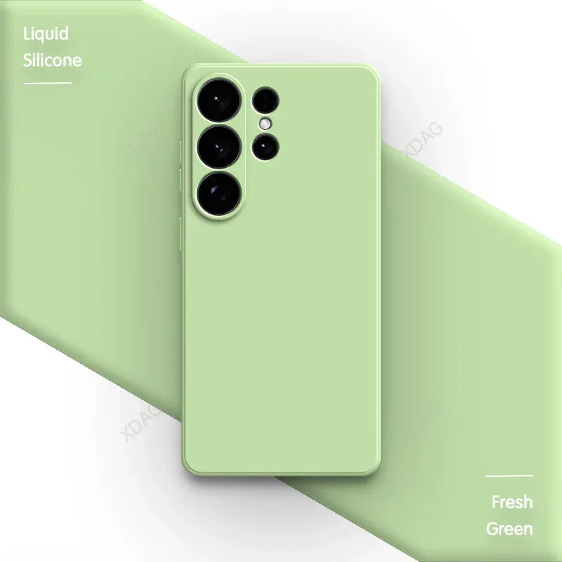 Liquid Silicone Square Shockproof Case for Samsung Galaxy