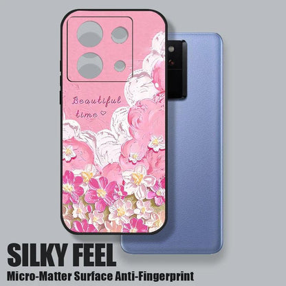Floral Lanyard Soft TPU Case for Xiaomi Redmi & Poco Series