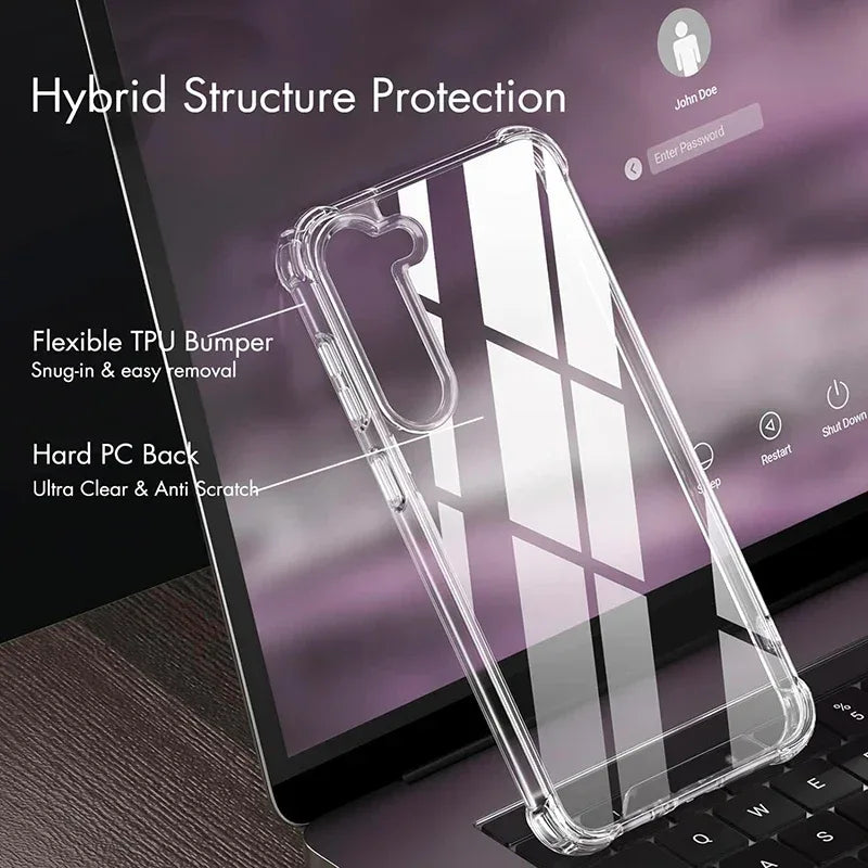 Shockproof Clear Case for Samsung Galaxy Models
