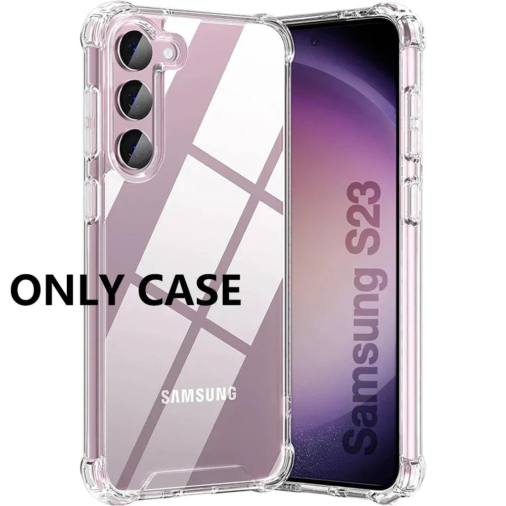 Shockproof Clear Case for Samsung Galaxy Models