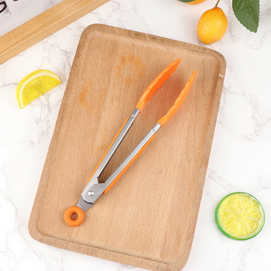 Silicone BBQ Grilling Tongs – Non-Stick Kitchen & Barbecue Tool