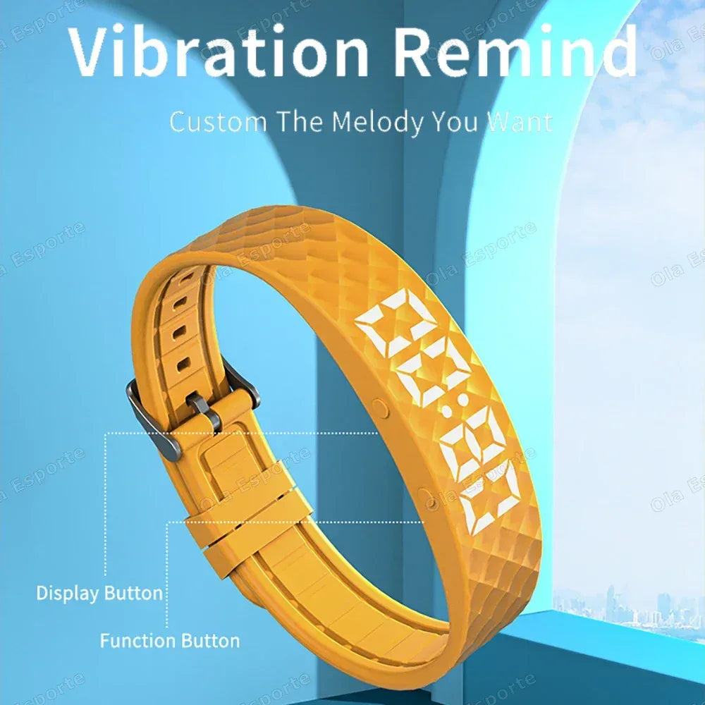 Smart Bracelet LED Digital Waterproof Smart Clock Smartband With running pedometer Monitor Smart Band Vibration Alarm Reminder - Urbizia