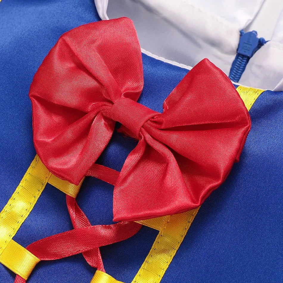 Snow White Princess Dress for Girls – Halloween, Party & Cosplay Costume with Cloak
