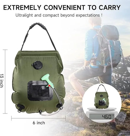 Solar Heating Portable Camping Shower Bag - Urbizia