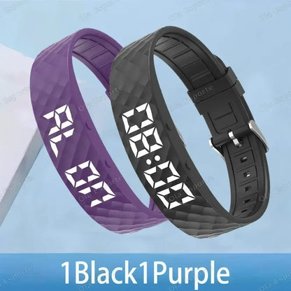 Smart Bracelet LED Digital Waterproof Smart Clock Smartband With running pedometer Monitor Smart Band Vibration Alarm Reminder - Urbizia