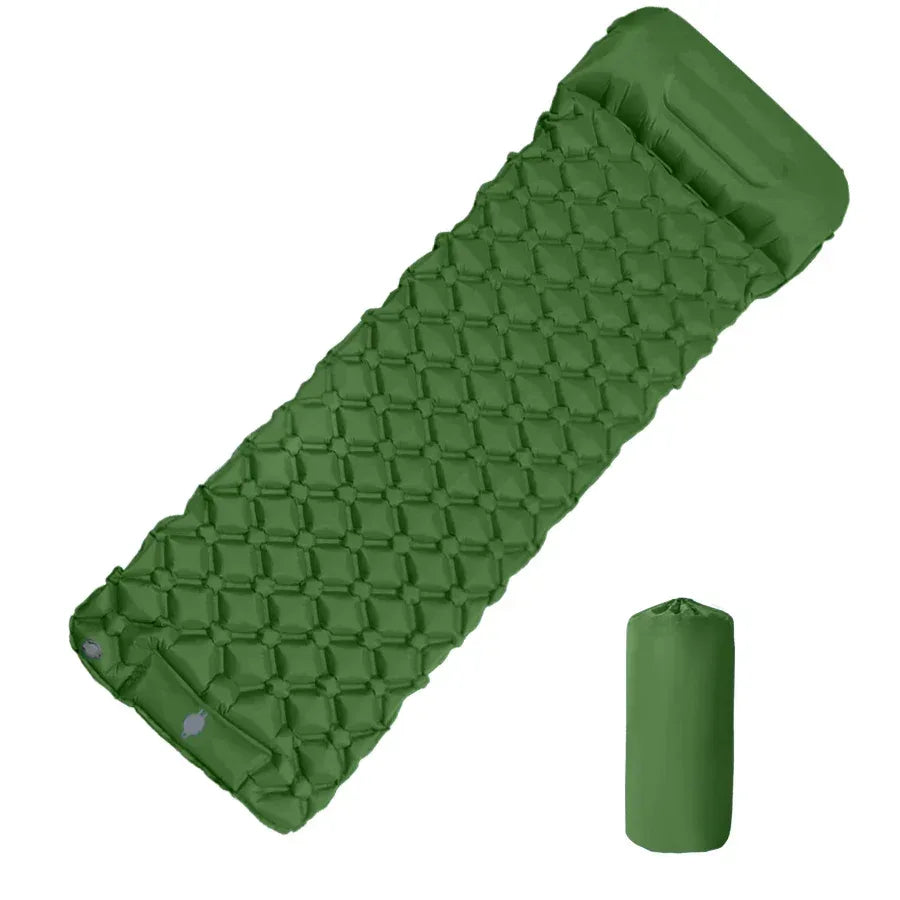 Ultralight Sleeping Pad – Built-in Pump Air Mattress